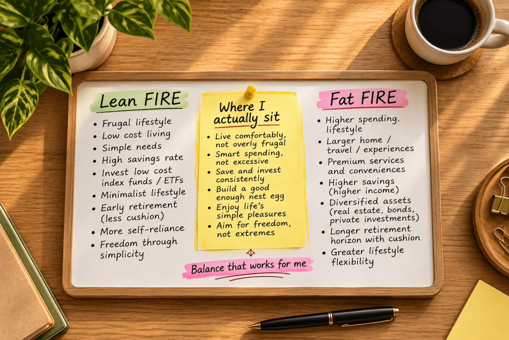 Lean FIRE vs Fat FIRE comparison Singapore — finding the middle ground